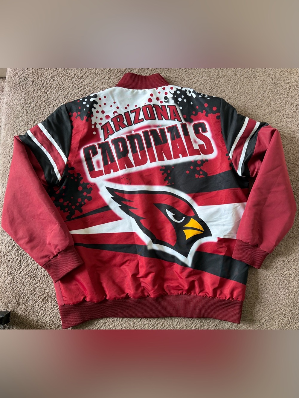 NFL Team APPAREL's. ARIZONA CARDINALS
Buttoned Down XXL Jacket Lined